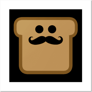 Moustache Toast Posters and Art